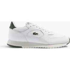 Lacoste 45 - Herre - Snørebånd Sneakers Lacoste Men's Linetrack Leather Trainers White & Green
