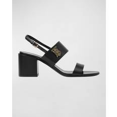 Burberry Dame Sko Burberry Leather Sandals With Monogram