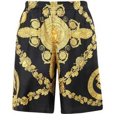 Versace Bukser & Shorts Versace Barocco Gold/Black Bermuda Shorts
