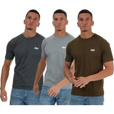 DKNY S Tøj DKNY Giants Pack Cotton T-Shirts in Khaki/Charcoal/Navy