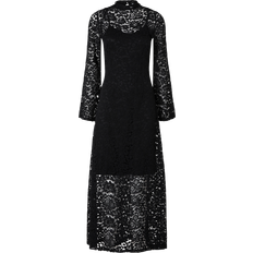 44 - Lange kjoler - Nylon Selected Femme SlfColette LS Ankle Lace Dress Black