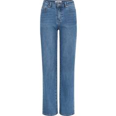 26 - Bomuld - XS Jeans Soft Rebels Willa Midwaist Wide Jeans True Blå-XS