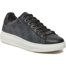 Guess Herre Sko Guess Ancona Mixed-Leather Sneakers