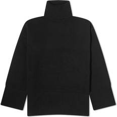 Canada Goose Dame - M Overdele Canada Goose Womens Black Turtleneck Brand-appliqué Cashmere-blend Knitted Jumper
