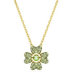 Swarovski Dame Charms & Vedhæng Swarovski Idyllia pendant, Clover, Green, Gold-tone plated