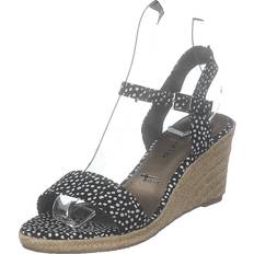 8,5 - Dame - Snørebånd Højhælede sko Tamaris 1-1-28300-24 Black Dots