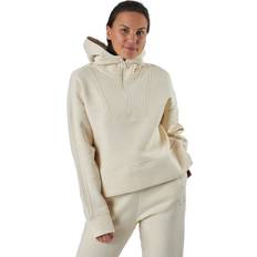 Casall Sweatere Casall Oversized Zip Hood Light Sand, Female, Tøj, Skjorter, Træning, Beige