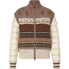 Bogner 42 Jakker Bogner Anies hybrid knit jacket for women Brown/Beige 14/XXL