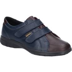 Cotswold Læder Sko Cotswold Womens/Ladies Haythrop Touch Fastening Leather Shoes Navy/Brown Navy/Blue