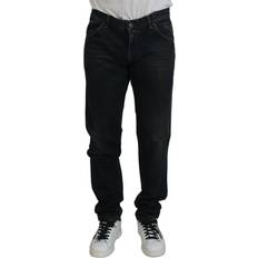 Dolce & Gabbana Bukser & Shorts Dolce & Gabbana Blue Cotton Skinny Denim Jeans IT56