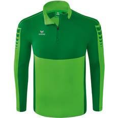 Erima Grøn - S T-shirts & Toppe Erima Six Wings Training Half Zip Long Sleeve T-shirt Green Man