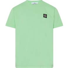 Stone Island 3XL T-shirts & Toppe Stone Island Mens Light Green Logo-patch Crewneck Cotton-jersey T-shirt