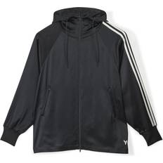 Dame - Hoodies - Nylon - Sort Sweatere Y-3 Tech Silk Zip 3-Stripes hættetrøje Black