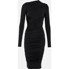 Balenciaga Dame Kjoler Balenciaga One-shoulder Twisted-jersey Mini Dress Womens Black