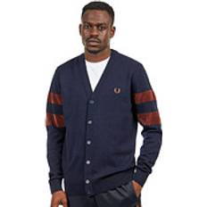 Fred Perry Trøjer Fred Perry Navy Tipping Cardigan 608 NAVY