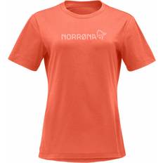 Norrøna Orange Tøj Norrøna Women's /29 Cotton Viking T-Shirt T-shirt XS, red