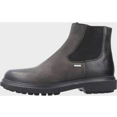 Geox Herre Støvler Geox Men's Faloria Abx Waterproof Side Zip Chelsea Boots Black