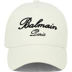 Balmain Asymmetriske Tøj Balmain Paris" cap WHITE