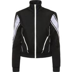 Gucci Sort Overtøj Gucci Striped Jersey Track Jacket Womens Black White
