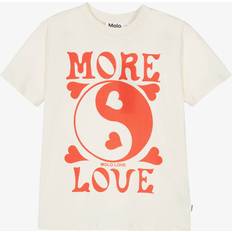 Molo 122 T-shirts Molo Girls Sea Shell Kids Love Short-sleeve Organic-cotton T-shirt 4-12 Years Years