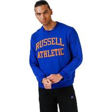 Russell Athletic Herre Sweatere Russell Athletic Iconic Twill Sweatshirt Blue, Male, Tøj, Skjorter, Blå