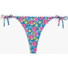 Multifarvet - S Bikinitrusser Monki Multicolour Flower Patterned Side-tie Bikini Thong 80s Flowers, Underdele størrelse
