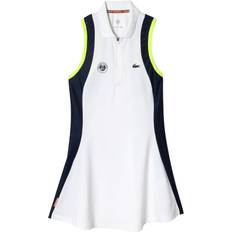 Lacoste Dame Kjoler Lacoste Sport Roland Garros Dress White/Navy/Ledge