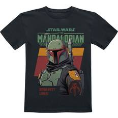 Star Wars T-shirt til børn Baby- & børnetøj Børn The Mandalorian Boba Fett Lives drenge og piger sort