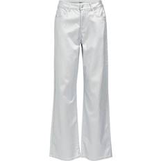 Object 34 Jeans Object Skinnende Flared Jeans Silver Colour