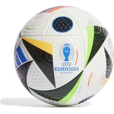 Adidas Fodbolde adidas EURO24 Pro Football - White/Black/Glow Blue