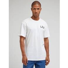 Lee Hvid Tøj Lee Logo Short T-Shirt, Ecru