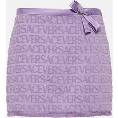 Lilla - Silke Nederdele Versace Purple Dua Lipa Edition Miniskirt 1Le30/Lavander IT