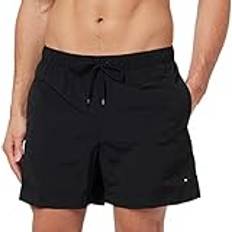 Tommy Hilfiger S Badebukser Tommy Hilfiger Essential Mid Length Swim Shorts BLACK