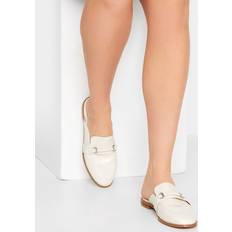 35 ½ - Dame - Stof Lave sko LTS Mule Loafers White