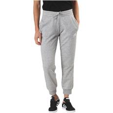 Adidas Dame - Viskose Bukser & Shorts adidas Essentials Regular Tapered Cuffed 7/8 Pant Grey Heather White, Female, Tøj, Bukser, Grå