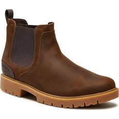 Clarks Herre Chelsea boots Clarks Men's Rossdale Top Leather Boots Braun
