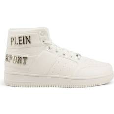 Philipp Plein Sport Hi-Top Bold Brand White Sneakers
