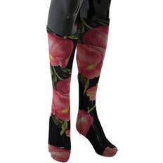 Dolce & Gabbana Strømper Dolce & Gabbana Multicolor Floral Tulip Nylon Socks