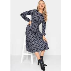 16 - Jersey Kjoler LTS Tall Women's Spot Print Dress Charcoal