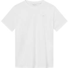 Knowledge Cotton Apparel T-shirts & Toppe Knowledge Cotton Apparel Loke Badge T-shirt, Bright White