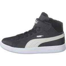 Puma 48 ½ - Hvid - Unisex Sneakers Puma Smash V2 Mid Fur V Ps White, Unisex, Sko, Sneakers, høje sneakers, Sort