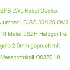 EFB Elektronik LC-LC - Orange Kabler EFB Elektronik O0320.10 SC Orange Glasfaserkabel m 10m