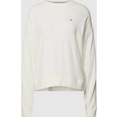 Tommy Hilfiger Dame - Viskose Sweatere Tommy Hilfiger Global Stripe Sweatshirt White