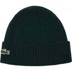 Lacoste Dame - Grøn Hovedbeklædning Lacoste Wool Knitted Beanie Sinople