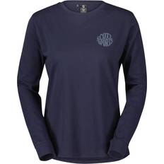 Scott T-shirts & Toppe Scott Fritidströja Tee Dam Graphic LS dark blue