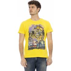 Gul - Kort T-shirts Trussardi Action Yellow Cotton T-Shirt