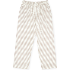 Dame - Stribede Pyjamasser Tekla Hopper Stripes Pyjama Pant - Beige