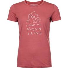 Ortovox Pink T-shirts & Toppe Ortovox Cool MTN Protector TS W Wild Rose Outdoor T-Shirt