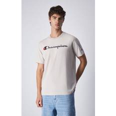 Champion Jersey T-shirts & Toppe Champion T-Shirt mit gesticktem Logo-Schriftzug Wollweiß 35-36