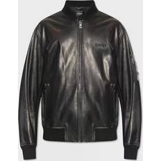 Versace Overtøj Versace Leather bomber jacket black